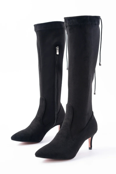 Alphus Γυναικείες μπότες με λεπτό τακούνι Serrace