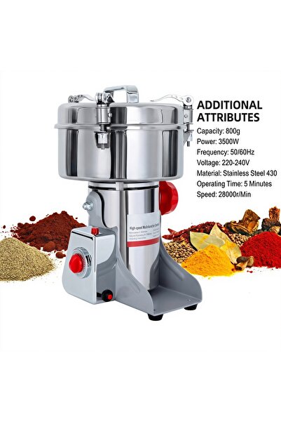 Unbranded/Generic مطحنة حبوب كهربائية عالية السرعة من دينكس بقوة 3500 واط، سع...