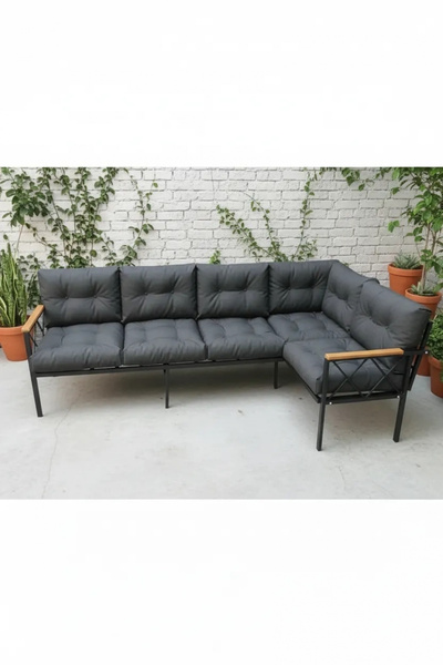 adımshops Miami Köşe Koltuk Takımı , 3+2 Balkon-bahçe-kafe-çay Seti-koltuk Ta...