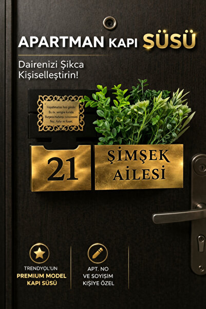 Nixar Desing Modern Tasarım Kapı Süsü, Kapı Süsü, Ahşap Kapı Süsü, Kapı İsimliği