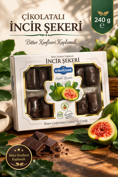 kibarzade kestane şekeri Kibarzade Çikolatalı Incir Şekeri 240 gr