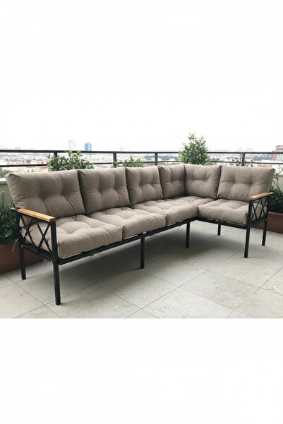 adımshops Miami Köşe Koltuk Takımı , 3+2 Balkon-bahçe-kafe-çay Seti-koltuk Ta...