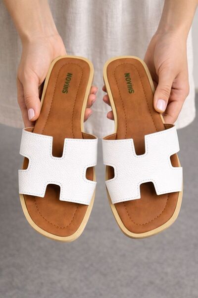 NOVİNS Жіночі білі повсякденні літні капці