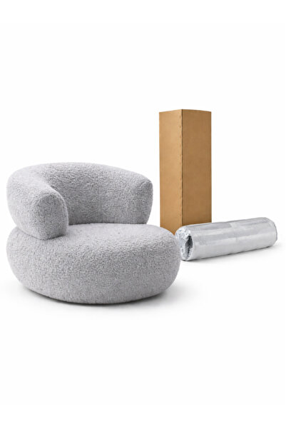 OEM Oversized boucle armchair, lounge armchair, sherpa type with armrests, 10...