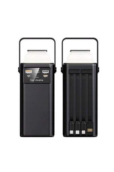 Generic بنك طاقة بسعة 80000 مللي أمبير مع شحن سريع وإضاءة LED، متعدد المنافذ USB-C طراز DX445