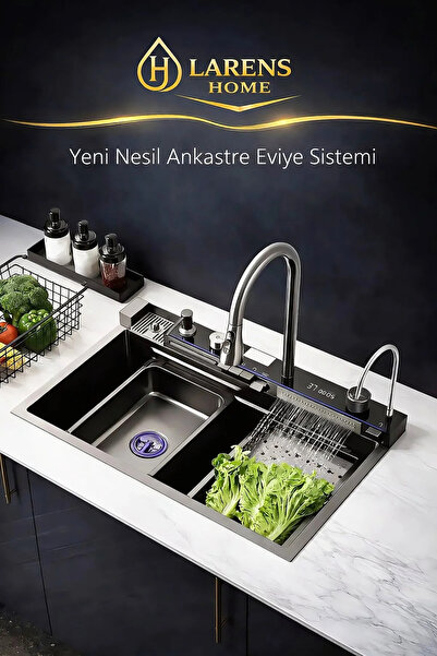 Larens Arvella Elektronik Akıllı Eviye Seti (304 çelik 4 mm)