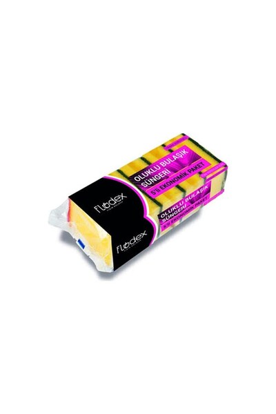 FLODEX 5 قطع من إسفنجة الأطباق المموجة