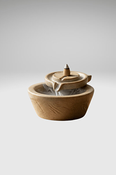 woodique Taş Dokulu Mat Geri Akışlı Şelale Tütsülük