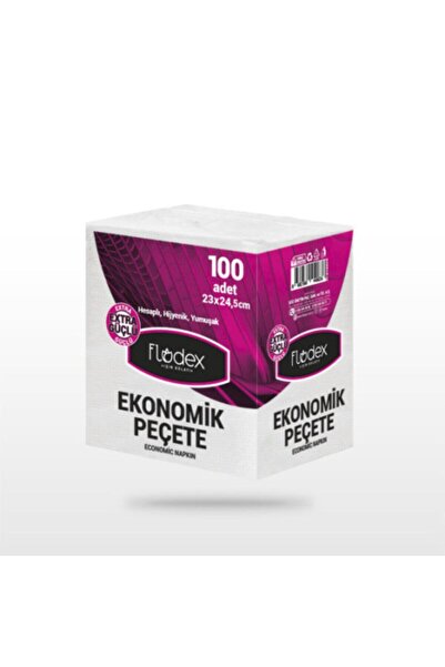 FLODEX Ekonomik Peçete 100 Adet 23*24,5 (4 Lü Paket)