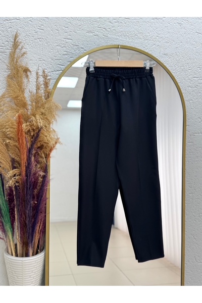 MİHRA STORE Asian Carrot Leg Trousers-Mt1444 Black