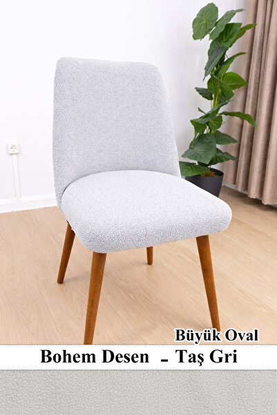 upmall Sandalye Kılıfı-Büyük Oval Likral Kum desen Chair Cover Yıkanabilir La...