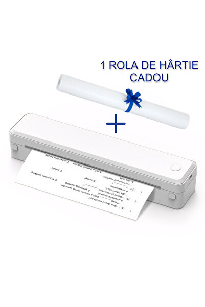 HYDER Imprimantă termică A4 + 1 Rola de hârtie, model nou, utilizează role, h...