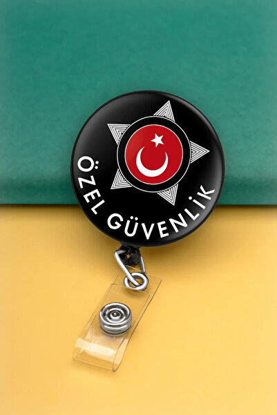 Apptakı Özel Güvenlik Metal Buton Yoyo Yaka Kartığı Kart Tutucu Yoyo Kartlık ...