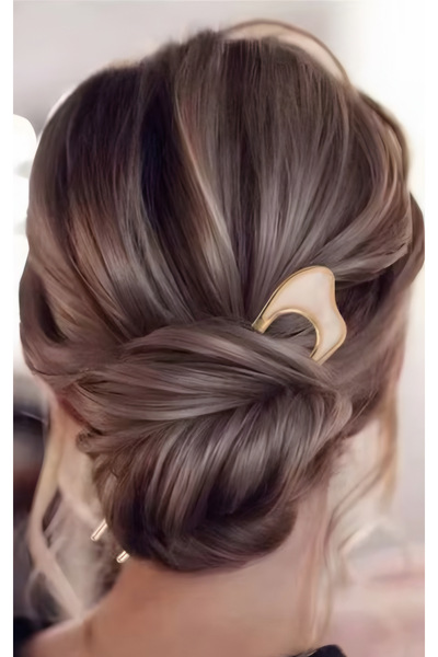 MAHLA مشبك شعر على شكل شوكة، مشبك على شكل حرف U، دبوس شعر وردي، مشبك شعر، كان...