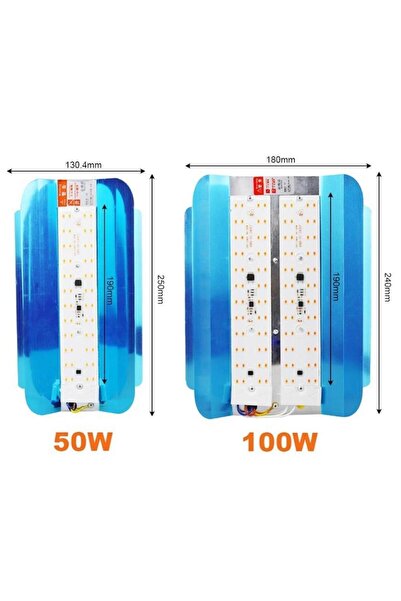 DM Tam Spektrum Fito Bitki Büyütme Led Işık 50w Ac 220v 180° Ip 65 Su Geçirmez