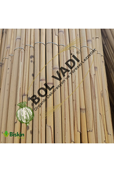 BİŞKİN Afyonkarahisardan Kamış Çit Bambu Çit Hasır Doğal 1,00 X 5,00 Metre (T...