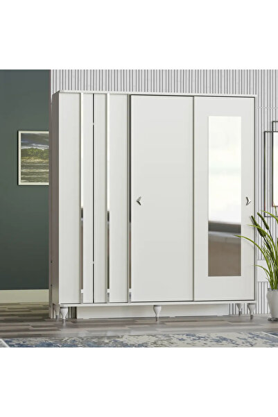 Abre VİLZA SÜRGÜ KAPAKLI AYNALI PORTMANTO VESTİYER