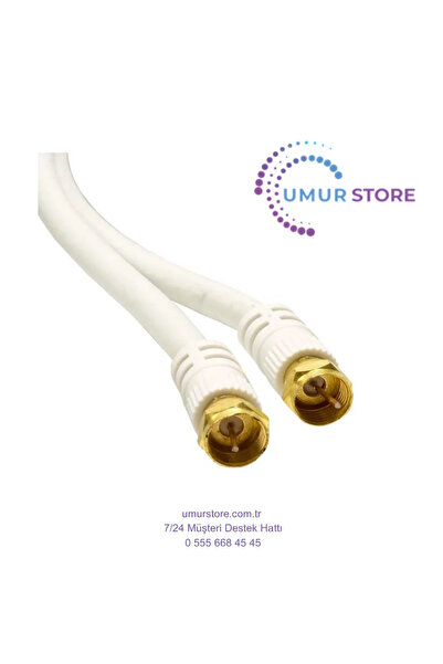 Rg6/U F Konnektörlü 2 Metre Anten Kablosu
