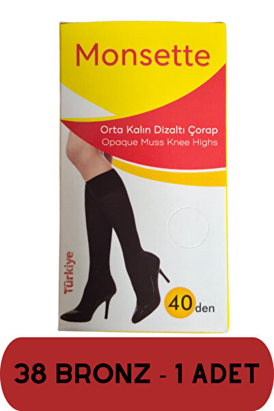 Kent Pazarı 1 Adet Orta Kalın Diz Altı Çorap 40 Den – Kadın Günlük & Klasik G...