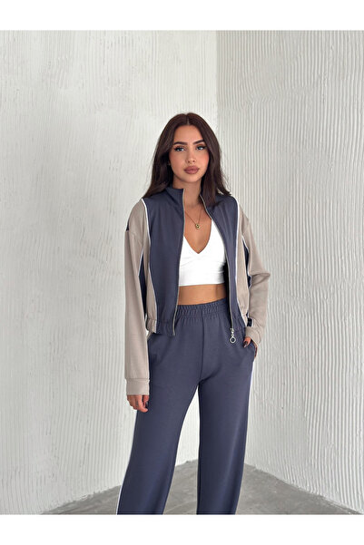 Kadın Garnili Modal Kumaş Eşofman Takımı