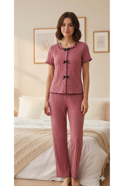 chiara grazia ΚΑΛΟΚΑΙΡΙΝΟ ΒΑΜΒΑΚΙΝΟ ΣΕΤ ΠΙΤΖΑΜΑΣ ΜΕ ΛΕΠΤΟΜΕΡΕΙΕΣ ΣΤΟ ΛΑΣΤΙΧΟ ...