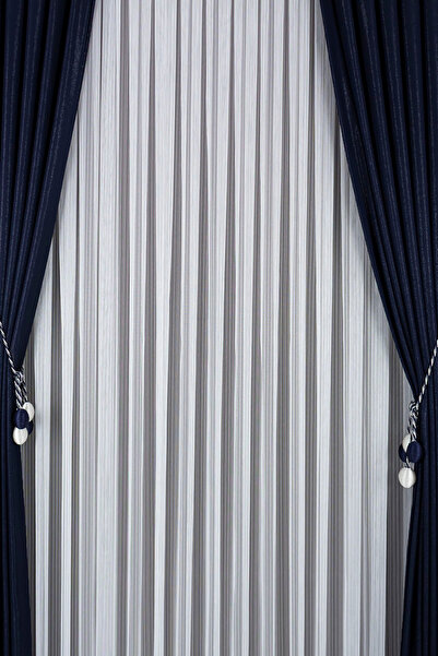 Perde Deposu 1/3 Frequently Pleated Iron-Free Tulle Curtain Suitable for Row ...
