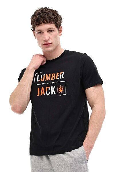 lumberjack ML OKINA 11ID1-104 6FX Μαύρο Ανδρικό T-Shirt A102064754