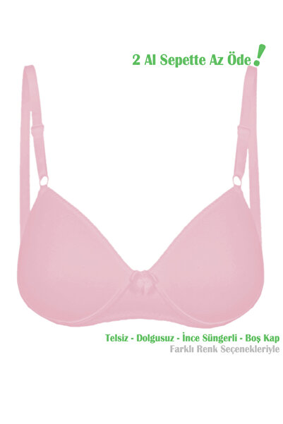 Alışveriş Meydanı Pink Young Girls' Training Bra Without Underwire Empty Cup ...