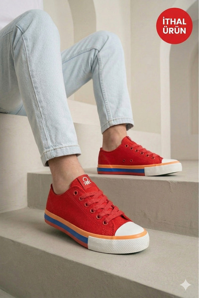 Benetton ® |   Pantofi sport cu șireturi Convers unisex, casual, din in