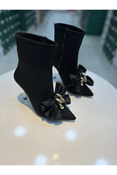 Alphus Cizme elegante pentru femei Hco cu toc subțire și fundă