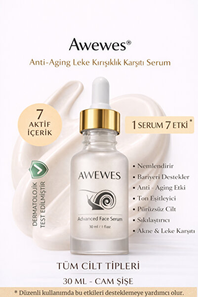 Yaşlanma & Leke Karşıtı Ton Eşitleyici Salyangoz özlü- Niacinamide - Panthenol Yüz Serumu 30 ML