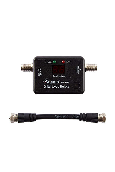 Atlanta ASF 2025 Dijital Uydu Bulucu (Test Ara Kablosu Hediye)