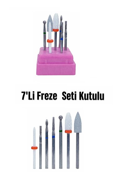 FREELADY Protez Jel Tırnak 6'lı Elmas Seramik Freze Uç Seti Frez ucu