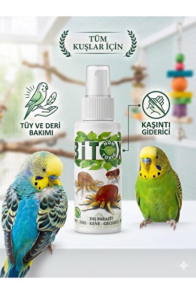 Force Bitox YENİ 100 ML! Bit Pire Deri Ve Tüy Bakım için Yeni Nesil Sprey Muhabbet Kuşu Kanarya Papağan