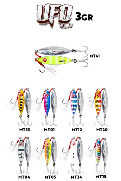 Fujin UFO Micro Jig 3gr RENK :MT15 Rainbow