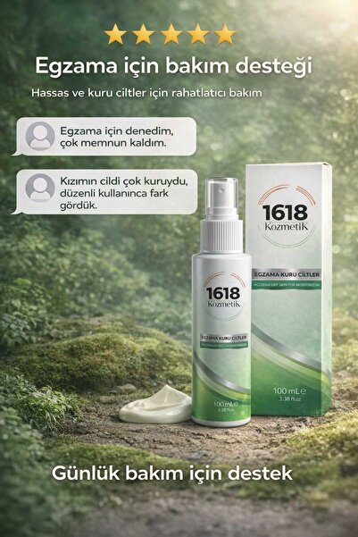 1618 Kozmetik Egzama Kremi (Kuru Cilt) 100 ML