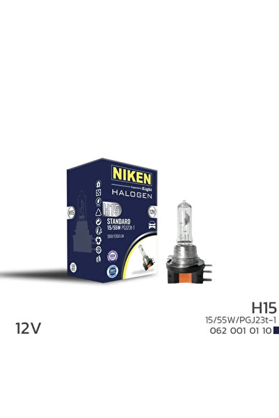 Niken 12V H15 15W/55W Halojen Ampul PGJ23T-1