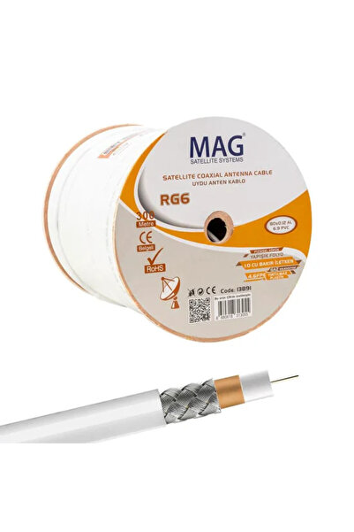 Herz Ören RG6-U4 Bakır Sat-1 Anten Kablosu 300 Mt