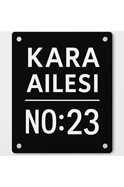 Outdoor One Kişiye Özel Pleksi Kapı İsimliği | Yazılı Pleksi Apartman & Site ...