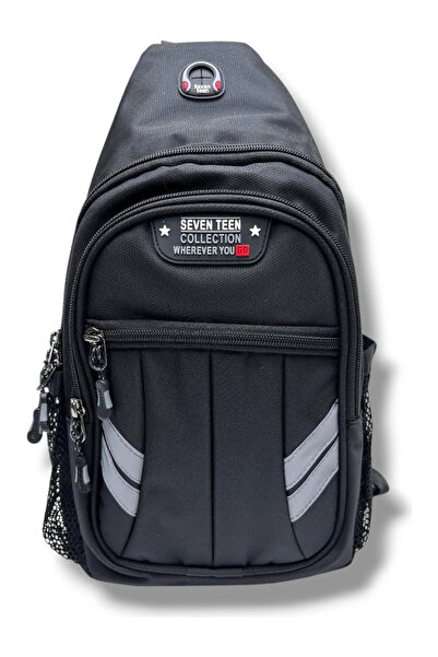 SEVENTEEN 4901-26 Λινό ύφασμα Μεγάλου μεγέθους BodyBag Τσάντα χιαστί