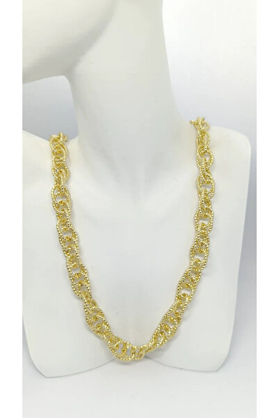 ndjewelry قلادة ليورا الذهبية للنساء (50+5 سم)