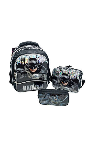 TMN Set de 3: școală Batman, nutriție și creion geantă