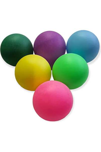 FixPoint كرة تنس طاولة ملونة 6 قطع P-2883 Pinpon
