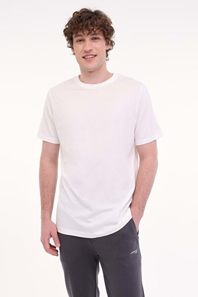 lumberjack A10193941608010-MB CT110 PM C NK T- Off White okrugla kragna Stand...