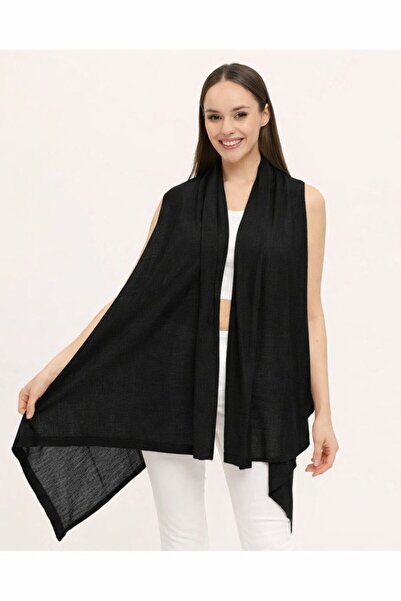 Neden Tekstil İnce Kısa Triko Panço Yelek – Şifon Görünümlü, Hafif ve Şık