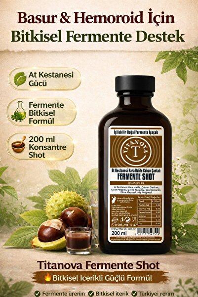 TİTANOVA AT KESTANESİ KARA HALİLE ÇOBAN ÇANTALI FERMENTE SHOT 200 ML