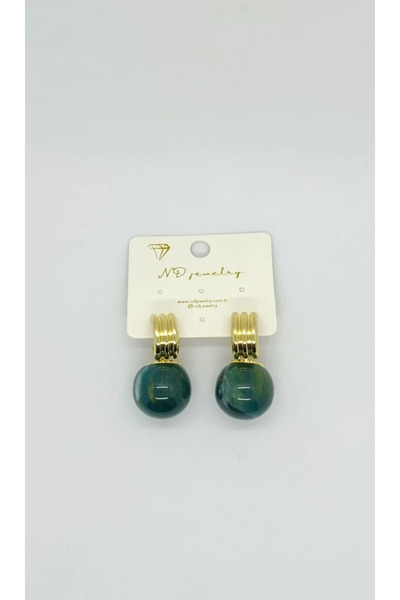 ndjewelry أقراط كوزميك جرين ديليبل