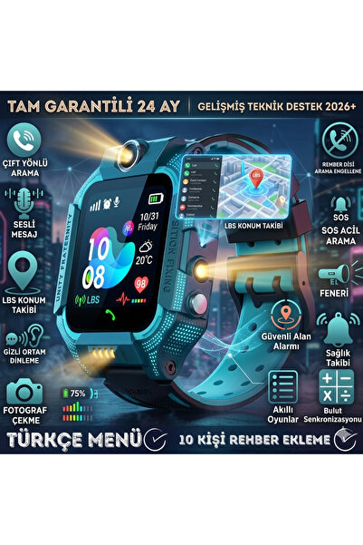 Genel Markalar Sim Kart Özellikli Akıllı Çocuk Saati Konum Takip Karşılıklı G...