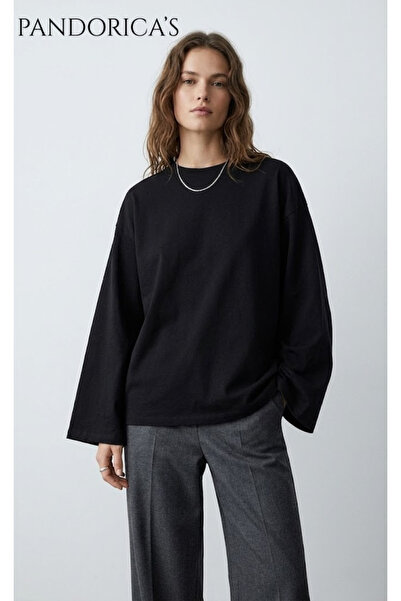 Grafftee Clothing Pandorica's Black Oversize Wide Cut Long Sleeve 100% Cotton...