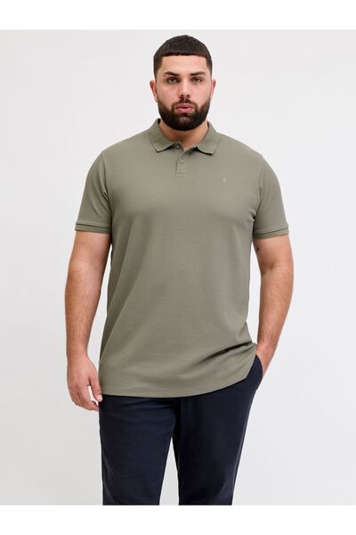 Jack & Jones Plus Poloshirt Plus Size Logo Poloshirt